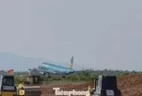 Đường băng sân bay Phù Cát hơn 3.200 tỷ thi công suốt ngày đêm