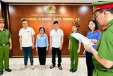 Ra quyết định khởi tố bị can, khám xét chỗ ở, nơi làm việc của quản lý Hà Thị Thục Huyền SN 1995