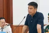 Hình ảnh bị cáo Nguyễn Văn Hậu tại phiên phúc thẩm vụ bán đất sân bay Nha Trang