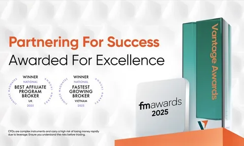 Vantage ghi dấu ấn với chiến thắng kép tại Finance Magnates Awards 2025 ở Việt Nam và Vương quốc Anh