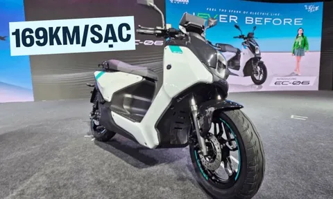 Yamaha EC-06 - Xe máy điện giá quy đổi hơn 47 triệu đồng, dáng thể thao, nếu về Việt Nam sẽ dễ ‘hot’ với tầm vận hành 169km/sạc
