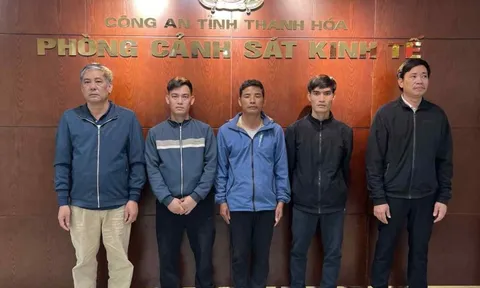 Khởi tố Nguyễn Thành Vinh SN 1988 và 4 bị can