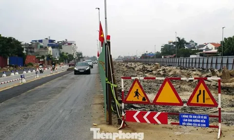Lập rào chắn công trường hầm chui hơn 700 tỷ ở Hải Phòng ngày Tết