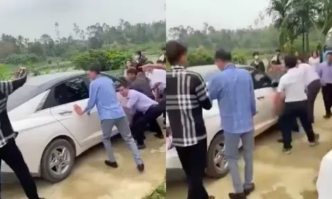 Nhà gái hò nhau cùng khiêng ô tô chắn đường đưa dâu, "rút kinh nghiệm vụ ở Hà Tĩnh"