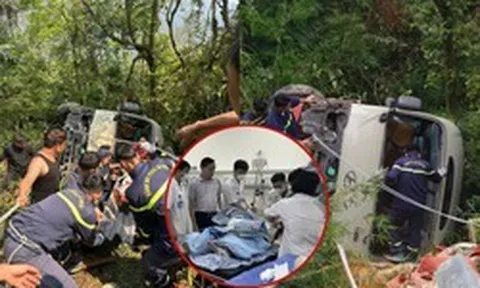 Hiện trường vụ xe khách chở đoàn nhân viên ngân hàng lao xuống vực ở Tam Đảo: Danh sách nạn nhân