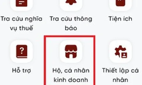 Hướng dẫn hộ kinh doanh thông báo số tài khoản ngân hàng/số hiệu ví điện tử trên ứng dụng Etax Mobile