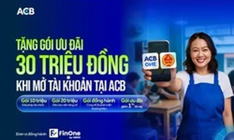 ACB chơi lớn tung gói ưu đãi khủng 30 triệu cho hộ kinh doanh