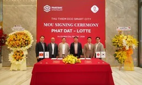 Phát Đạt đã cọc 900 tỷ đồng sau cú bắt tay với Lotte làm dự án 11 tòa tháp cao 50 tầng tại Thủ Thiêm