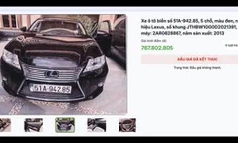 Hạ giá 2 xe sang của bà Trương Mỹ Lan để đấu giá lại