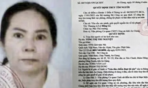 Ra quyết định truy tìm Tống Thị Thu Nguyệt SN 1974
