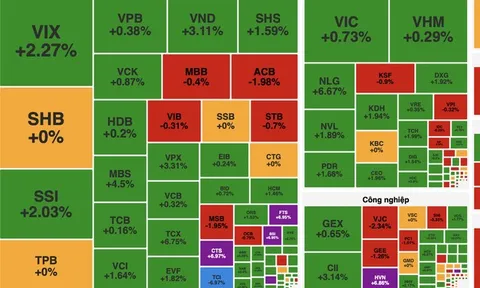 VN-Index tăng gần 9 điểm, nhóm tài chính tiếp tục dẫn dắt thị trường
