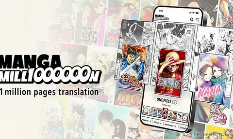 Shueisha Đẩy Mạnh Hoạt Động Toàn Cầu với MANGA MILLION - Nền Tảng Manga (Truyện Tranh Nhật Bản) Hỗ Trợ 100 Ngôn Ngữ