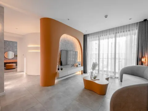 Chung cư lấy cảm hứng từ hẻm núi màu cam đất