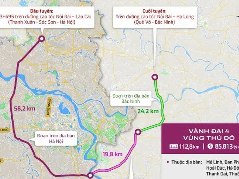 Đường Vành đai 4 khởi công, dự án nào ở Mê Linh hưởng lợi?