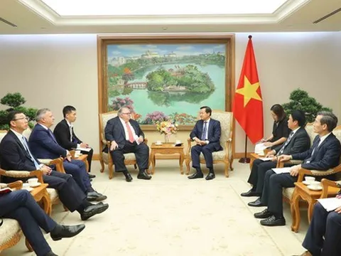 Phó Thủ tướng Lê Minh Khái tiếp Tổng Giám đốc "Ngân hàng của các Ngân hàng Trung ương"