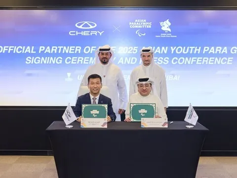 Chery đồng hành cùng Đại hội Thể thao Người khuyết tật Đông Nam Á 2025, nổi bật trên sân khấu thể thao toàn cầu với đam mê và khát vọng