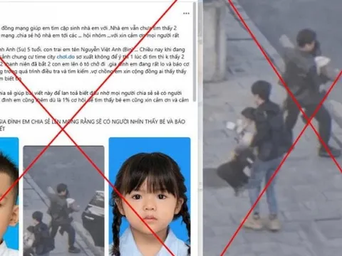 Tràn lan thông tin vụ "bắt cóc 2 trẻ em tại Times City", công an Hà Nội cảnh báo