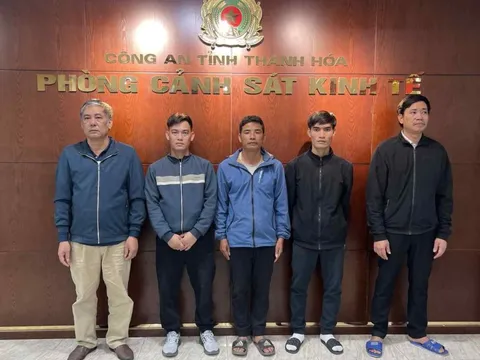 Khởi tố Nguyễn Thành Vinh SN 1988 và 4 bị can