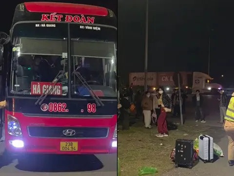 Xe khách 41 chỗ 'nhồi' 72 người, tài xế và chủ xe bị phạt gần 200 triệu đồng