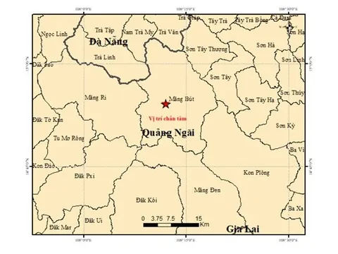 Quảng Ngãi xảy ra động đất liên tiếp vào mùng 5 Tết
