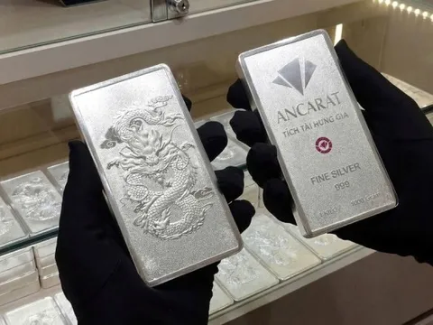 Giá bạc quay đầu giảm sau ngày Thần tài