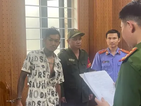 Thi hành lệnh bắt tạm giam Lương Quốc Thuận SN 1995