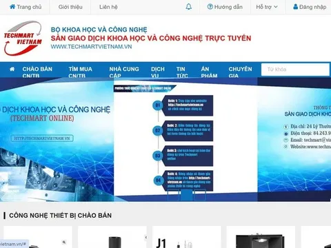 Hơn 4.500 sản phẩm công nghệ chào bán trên Sàn giao dịch KH&CN quốc gia