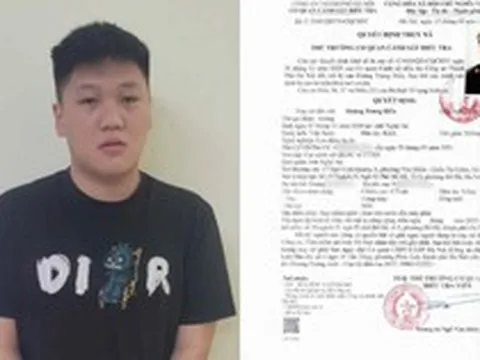 Đối tượng Hoàng Trung Hiếu SN 2006 ra đầu thú
