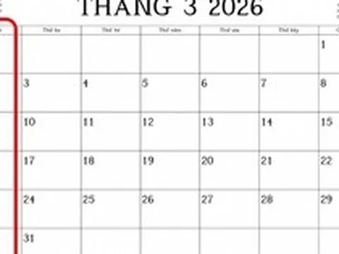 Tháng 3/2026 tưởng đã dài lắm rồi: Ai ngờ tháng 11/2026 cũng trải ra 6 tuần và có hẳn 5 ngày thứ Hai!