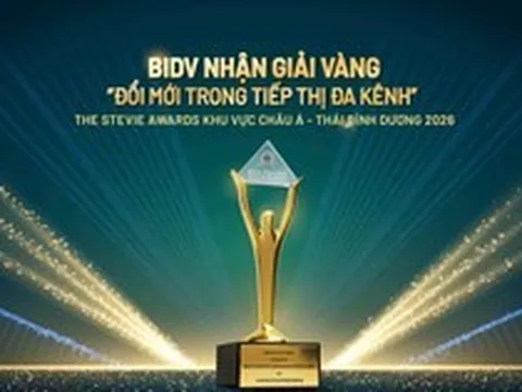 BIDV đạt giải Vàng The Stevie Awards về truyền thông giáo dục tài chính