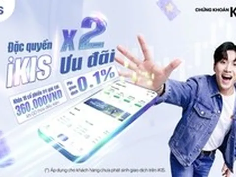 KIS: ưu đãi phí 0,1%, tặng cổ phiếu cho nhà đầu tư quay lại