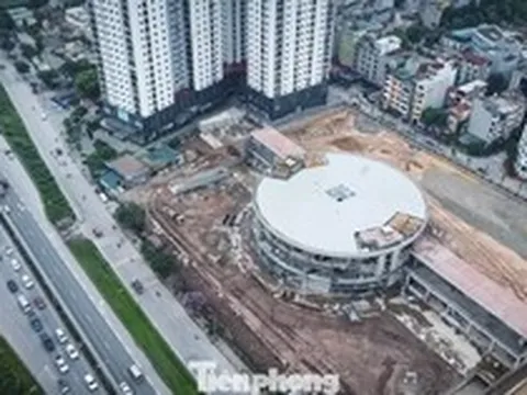 Toàn cảnh bến xe hiện đại bậc nhất Thủ đô chuẩn bị đưa vào vận hành trong quý II/2026