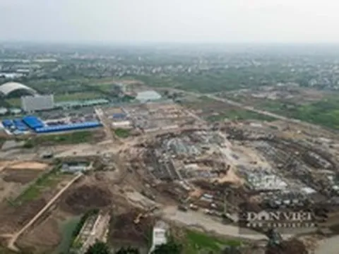 Bất ngờ về hình hài của sân vận động 60.000 chỗ chuẩn quốc tế tại Hưng Yên dần lộ diện