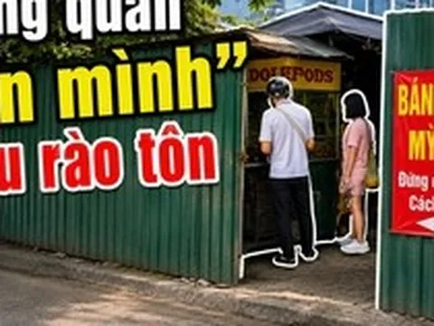 Sau 1 ngày "gây bão", những tấm menu, mã QR treo khắp hàng rào tôn đã biến mất hàng loạt