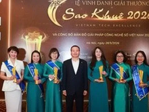 6 giải pháp ngân hàng số của BIDV đạt giải Sao Khuê 2026