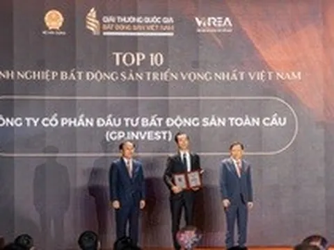 GP.Invest đạt Top 10 Doanh nghiệp triển vọng tại Giải thưởng Quốc gia Bất động sản Việt Nam 2026