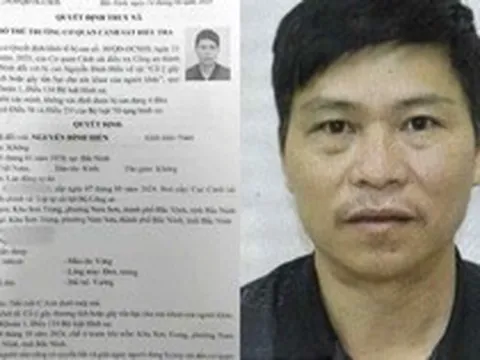 Công an truy nã, kêu gọi Nguyễn Đình Hiển SN 1978 ra đầu thú