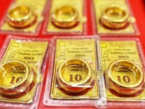 Giá vàng nhẫn trơn, vàng miếng chiều 13/6 tăng lên mức cao nhất tuần