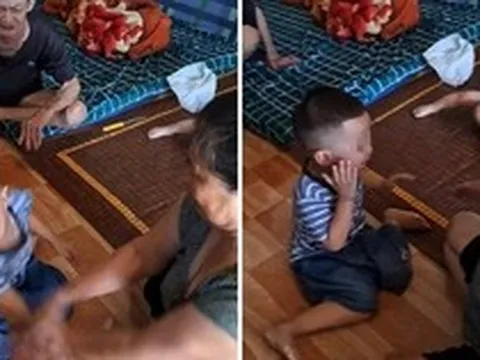 Xôn xao clip bé trai nghi bị ông bà nội bạo hành khiến MXH dậy sóng