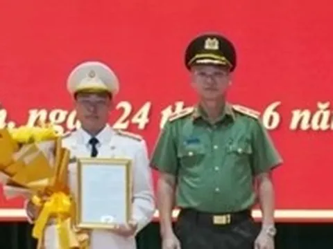 Công bố quyết định của Bộ trưởng Bộ Công an  về công tác cán bộ