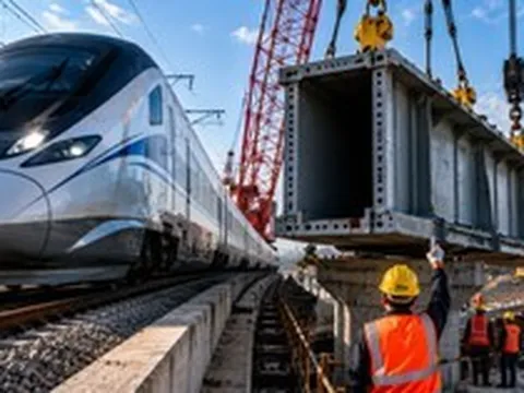 Phát hiện Trung Quốc lắp 4 khối bê tông khổng lồ, thi công liên tục trong 6 ngày, công trình không tưởng lộ diện