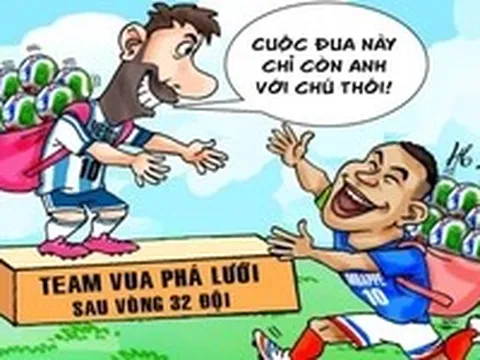 Messi và Mbappe cạnh tranh gay gắt danh hiệu vua phá lưới