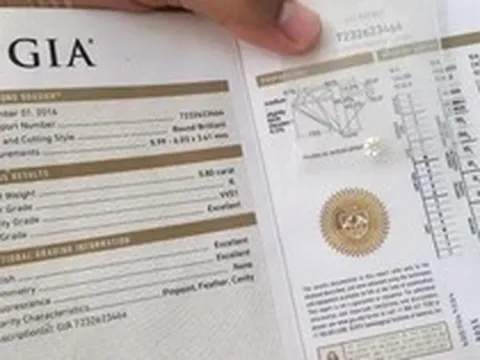 Giấy kiểm định quyết định giá trị kim cương ra sao?