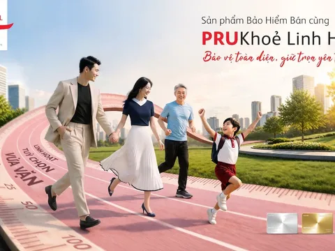 Prudential ra mắt sản phẩm bảo hiểm bán cùng PRUKhỏe Linh Hoạt: Trao quyền chủ động bảo vệ sức khỏe cho gia đình Việt