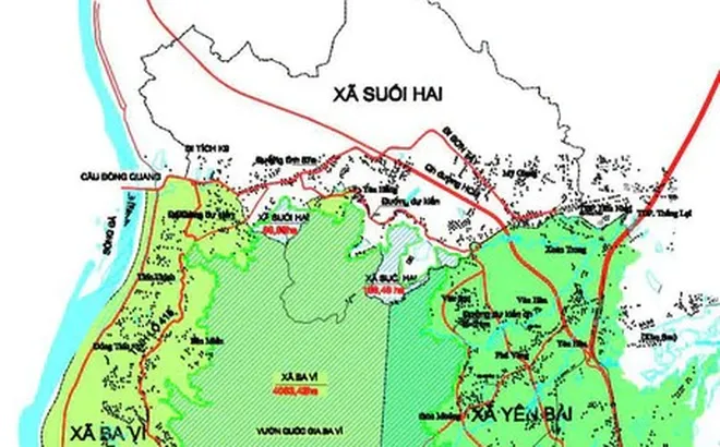 Dự kiến sáp nhập một phần diện tích 3 xã thuộc tỉnh Phú Thọ về Hà Nội